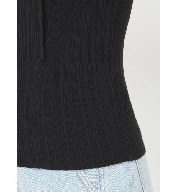 LAGUNAMOON「チョーカーデザインリブニットプルオーバー」|ニット・セーター|