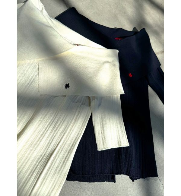 LAGUNAMOON「【POLO BCSコラボ】アシメカラーネックリブニットプルオーバー」|ニット・セーター|