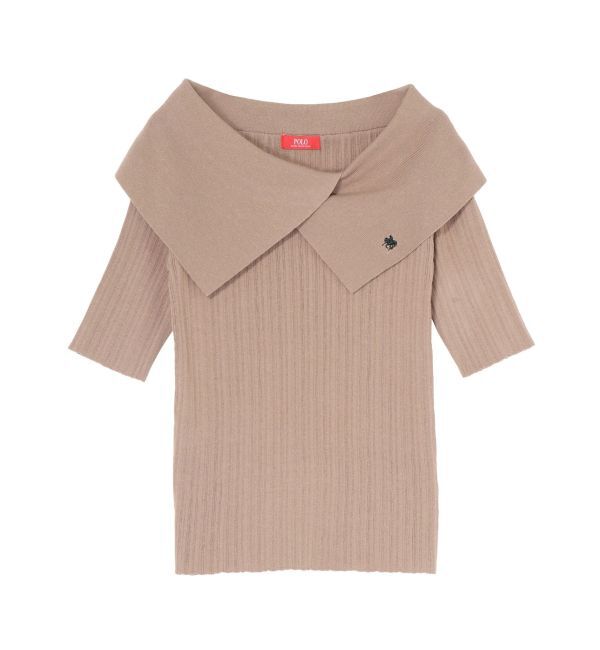 LAGUNAMOON「【POLO BCSコラボ】アシメカラーネックリブニットプルオーバー」|ニット・セーター|