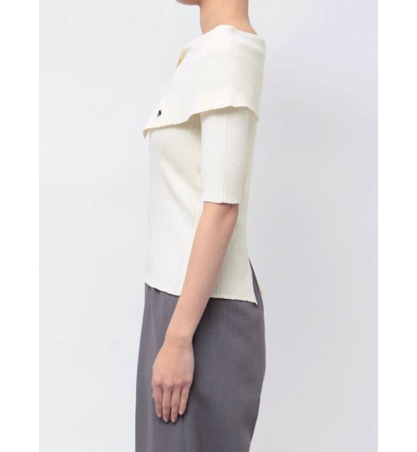 LAGUNAMOON「【POLO BCSコラボ】アシメカラーネックリブニットプルオーバー」|ニット・セーター|