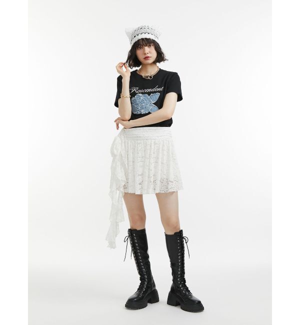 jouetie「ローズドッキングTシャツ」|Tシャツ・カットソー|