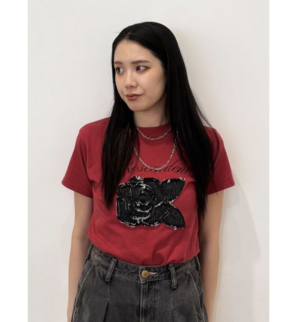 jouetie「ローズドッキングTシャツ」|Tシャツ・カットソー|