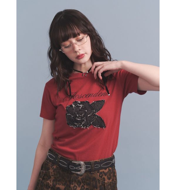 jouetie「ローズドッキングTシャツ」|Tシャツ・カットソー|