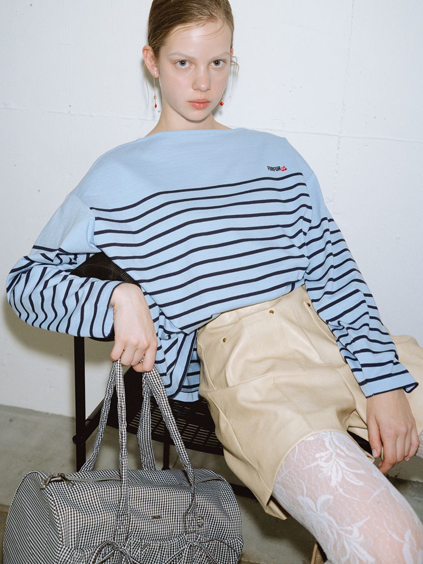 FURFUR「バスクボーダーロングスリーブTシャツ」|Tシャツ・カットソー|