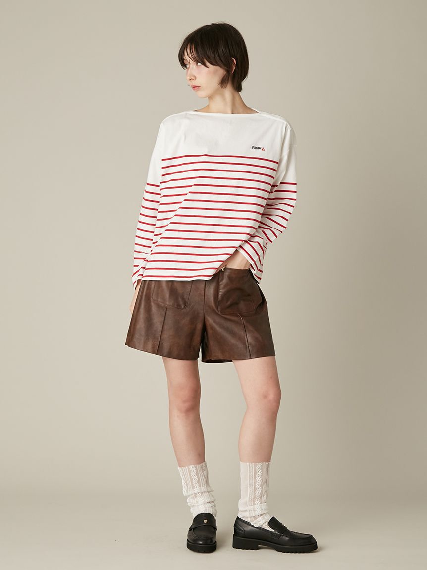 FURFUR「バスクボーダーロングスリーブTシャツ」|Tシャツ・カットソー|