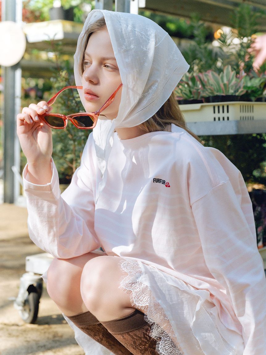 FURFUR「バスクボーダーロングスリーブTシャツ」|Tシャツ・カットソー|