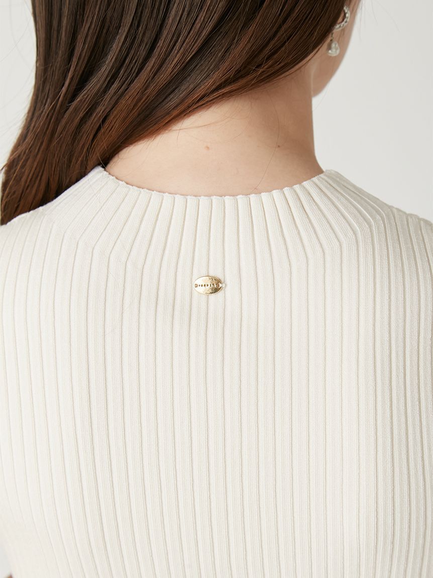 FRAY I.D「シルクブレンドハイネックノースリリブニット／ウォッシャブル」|ニット・セーター|