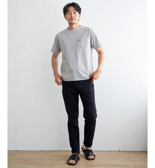 ikka「【接触冷感】速乾COOLポケットプリントTシャツ」|Tシャツ・カットソー|