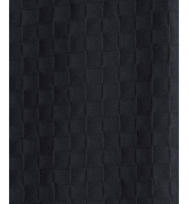 IKKA LOUNGE「リンクスジャカード市松ポロシャツ」|Tシャツ・カットソー|