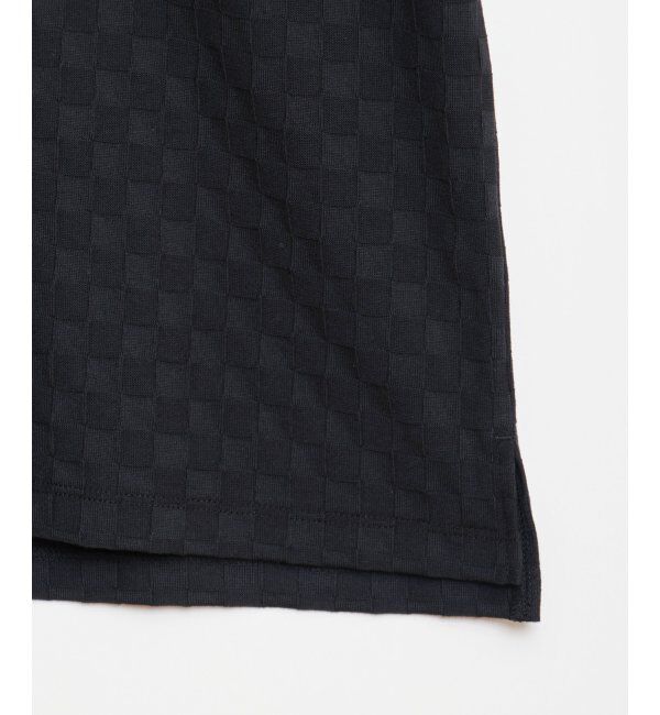 IKKA LOUNGE「リンクスジャカード市松ポロシャツ」|Tシャツ・カットソー|
