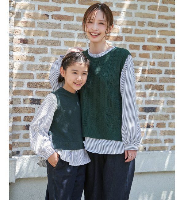 ikka kids「ＬＫケーブルガラレイヤードＰＯ」|Tシャツ・カットソー|