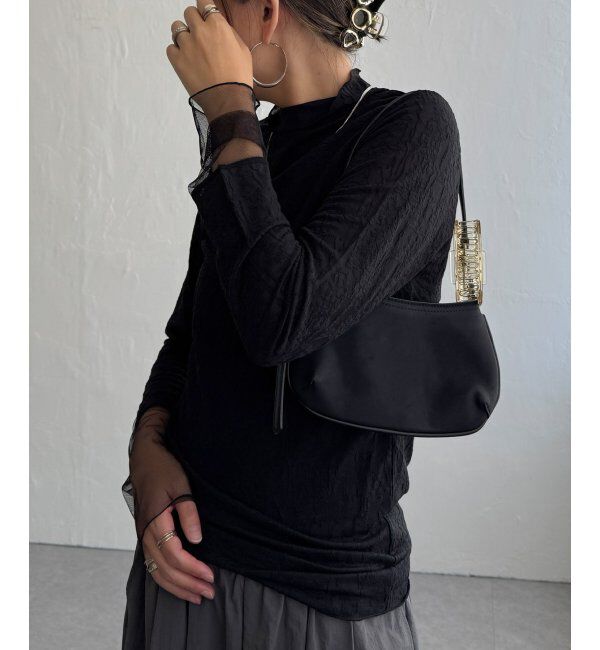 Lbc with Life「ジャカード切り替えシアーロンT」|Tシャツ・カットソー|