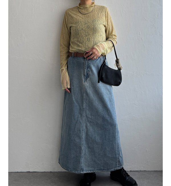 Lbc with Life「ジャカード切り替えシアーロンT」|Tシャツ・カットソー|