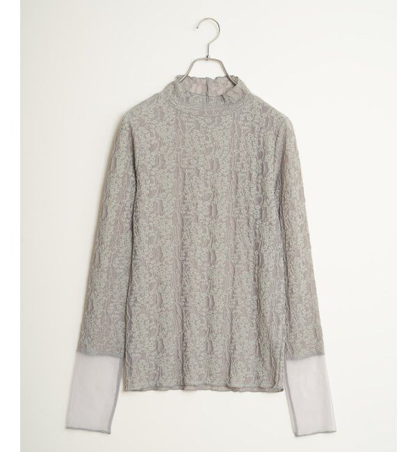 Lbc with Life「ジャカード切り替えシアーロンT」|Tシャツ・カットソー|