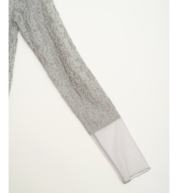 Lbc with Life「ジャカード切り替えシアーロンT」|Tシャツ・カットソー|