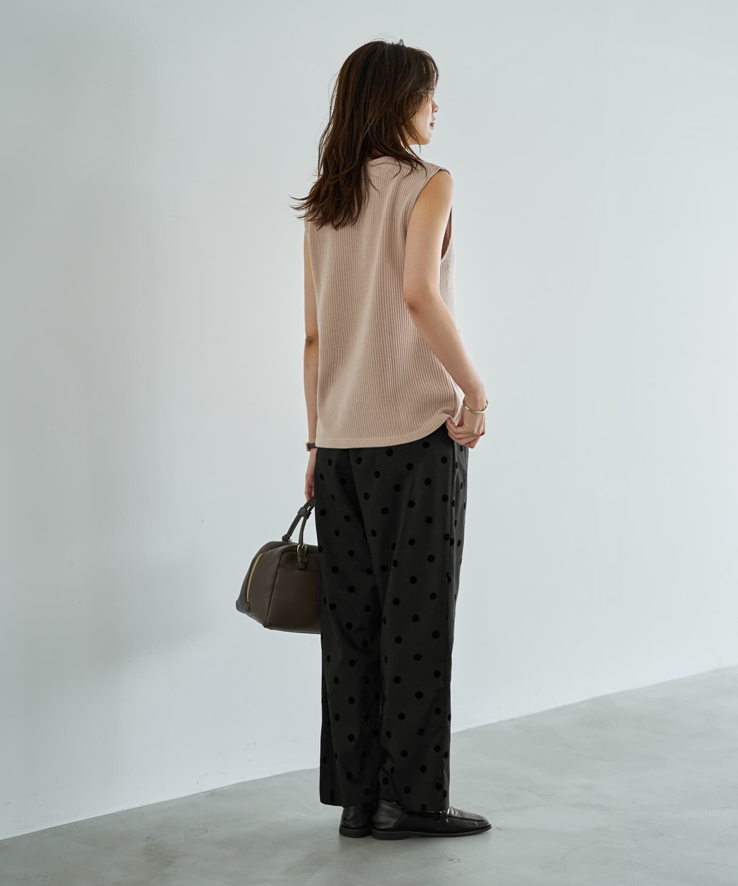 STYLE DELI「GOLDボタンリブニットソーベスト」|ベスト・ジレ|