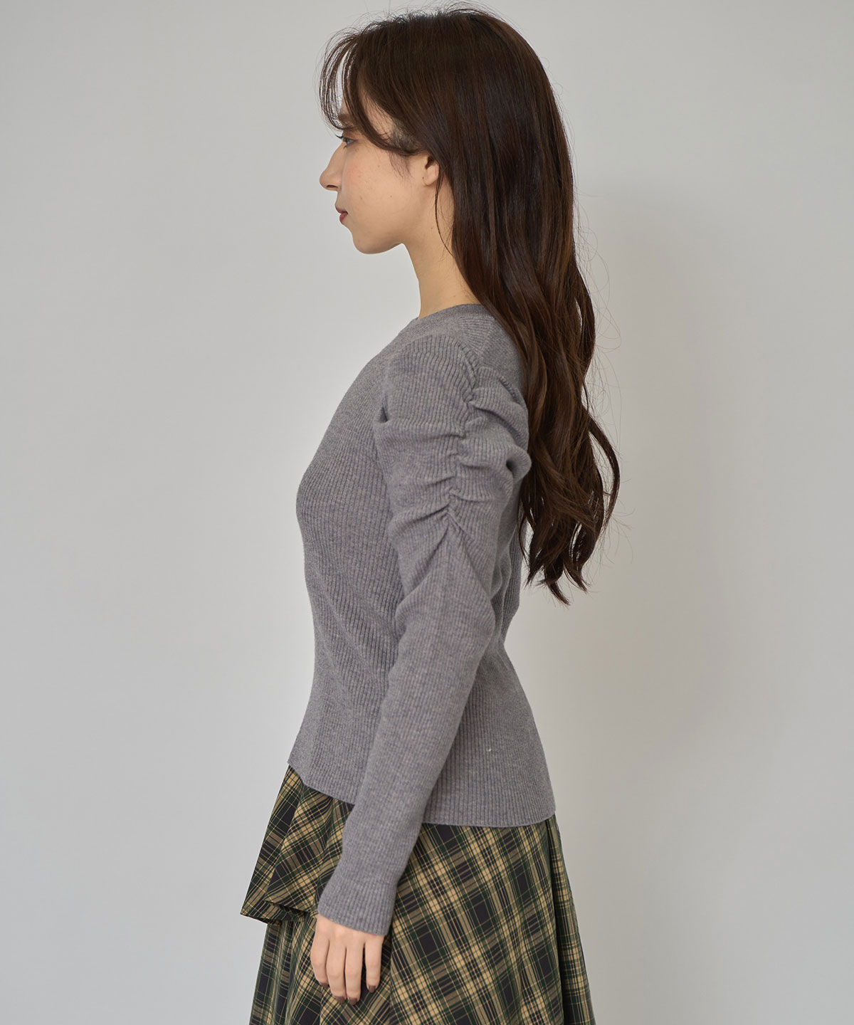 REDYAZEL「パワショルロゴリブニットトップス」|ニット・セーター|