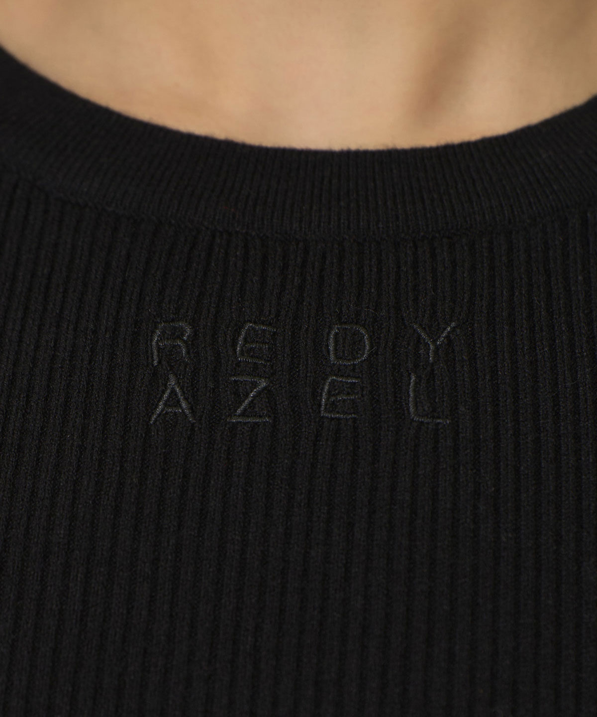 REDYAZEL「パワショルロゴリブニットトップス」|ニット・セーター|