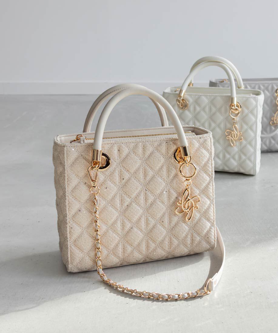  「2WAYキルティングミディバッグ」|ハンドバッグ|