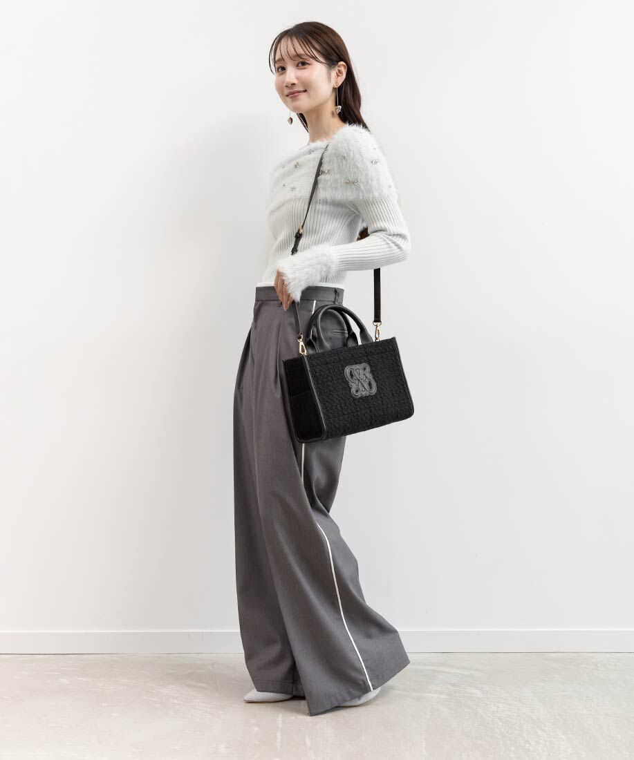  「2WAY モノグラムデザイントートバッグ」|トートバッグ|