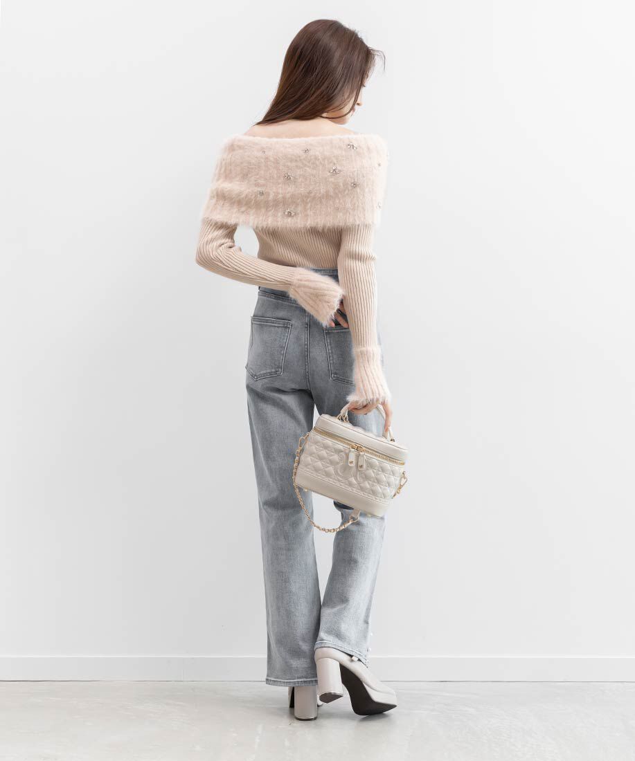  「2WAY モノグラムロゴキルティングバニティバッグ」|ハンドバッグ|