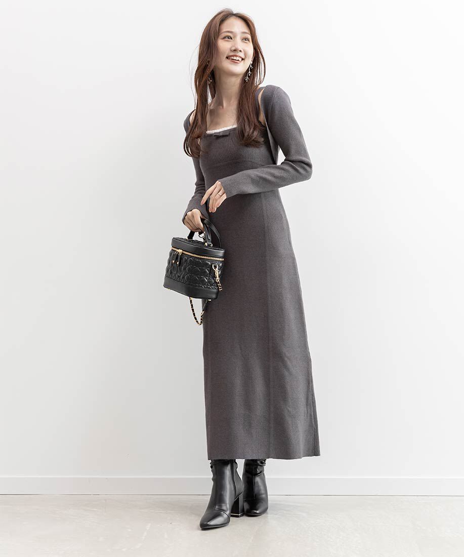  「2WAY モノグラムロゴキルティングバニティバッグ」|ハンドバッグ|