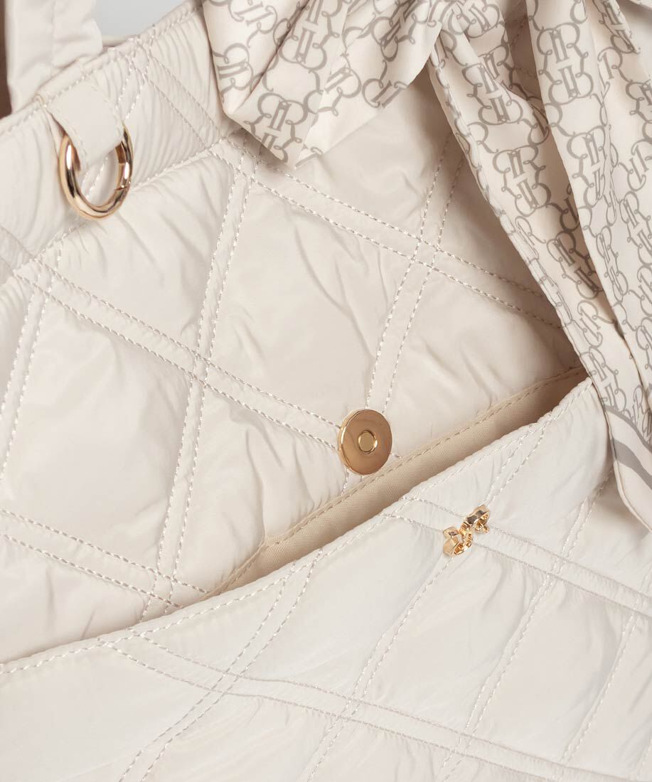  「【A4対応】2WAY リボンキルティングトートバッグ」|トートバッグ|