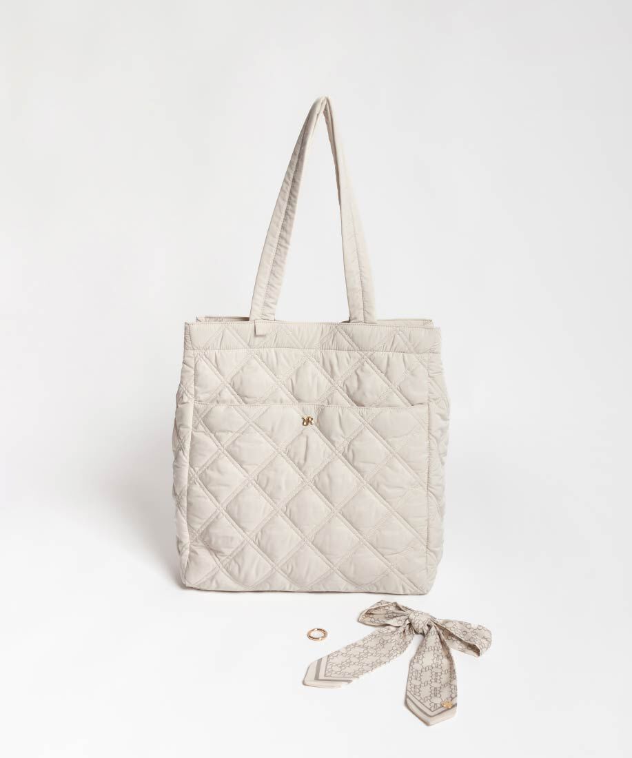  「【A4対応】2WAY リボンキルティングトートバッグ」|トートバッグ|