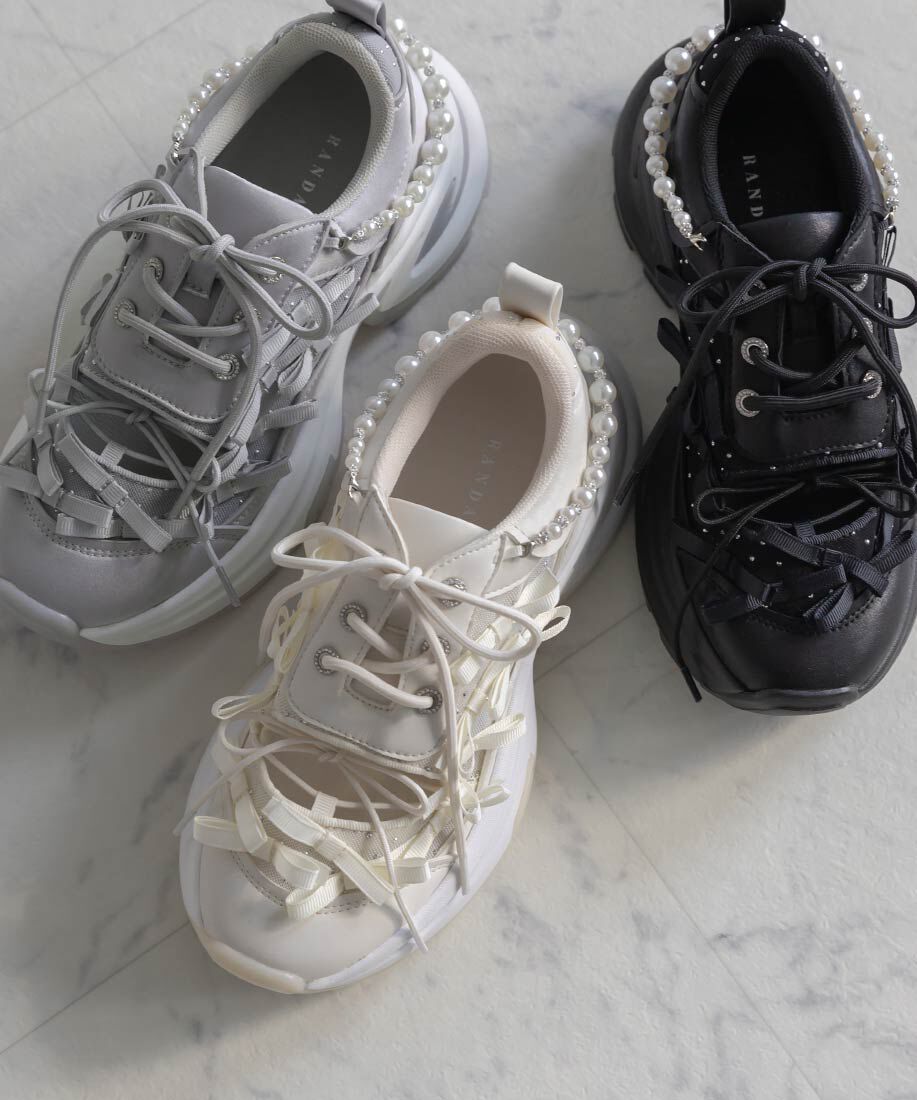  「2WAY ミニリボンシアースニーカー」|スニーカー|