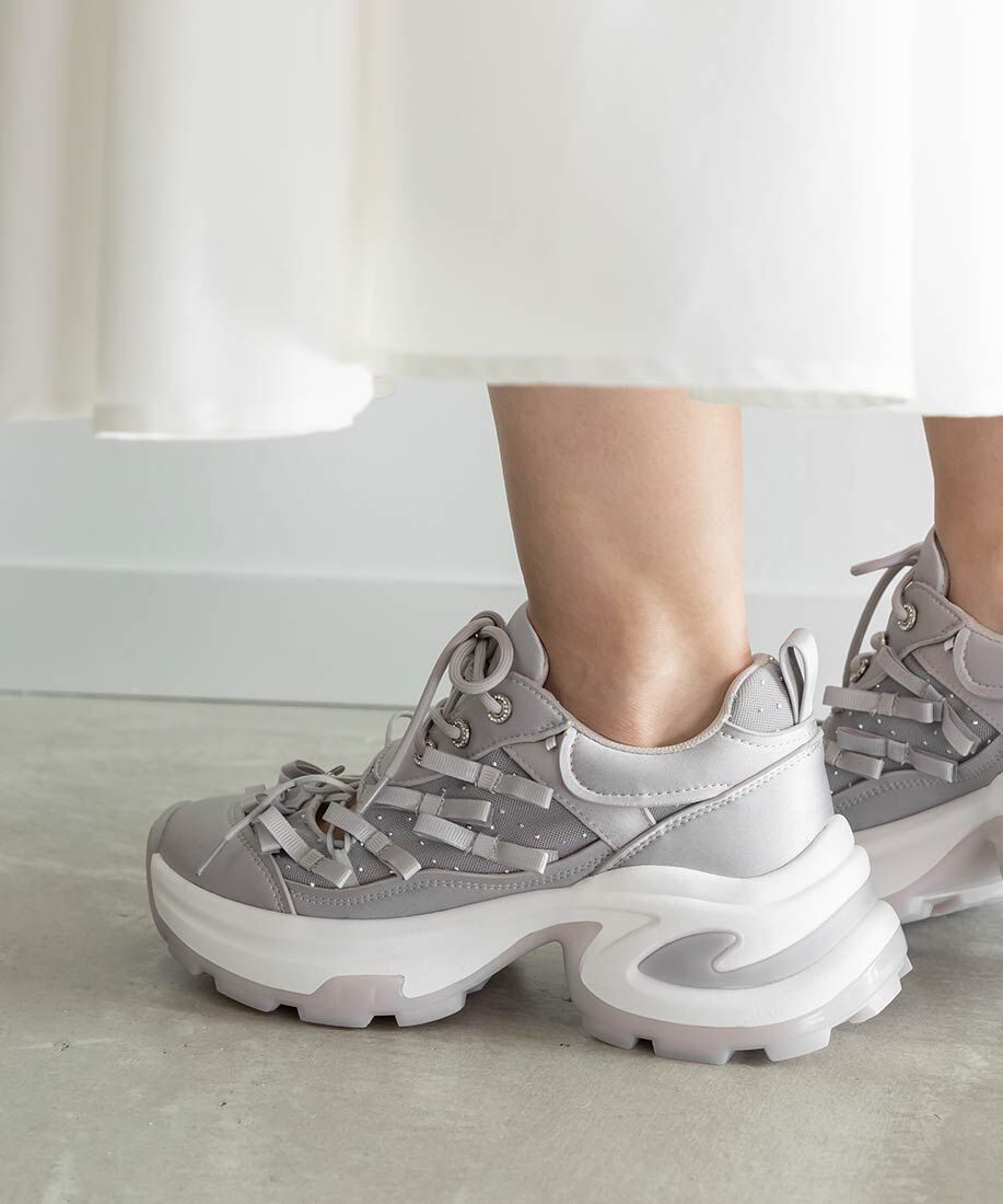  「2WAY ミニリボンシアースニーカー」|スニーカー|