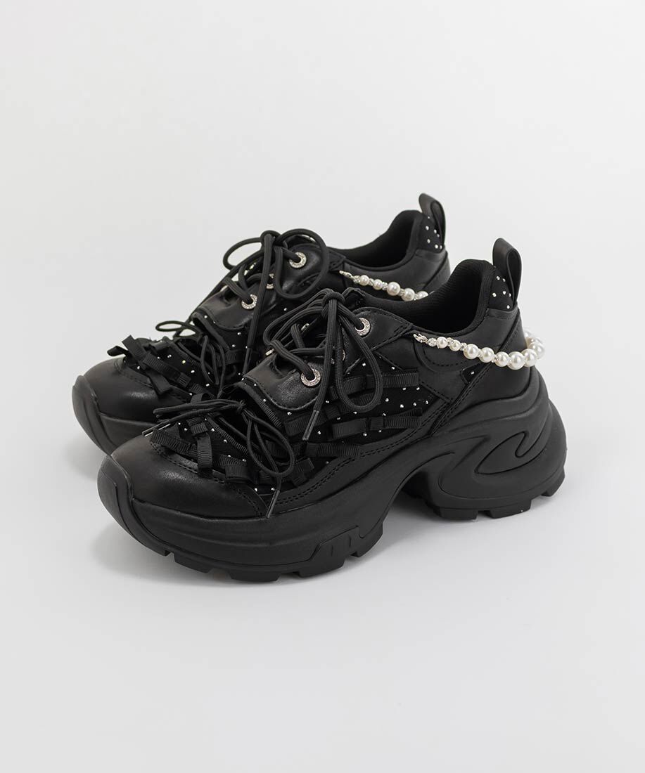  「2WAY ミニリボンシアースニーカー」|スニーカー|