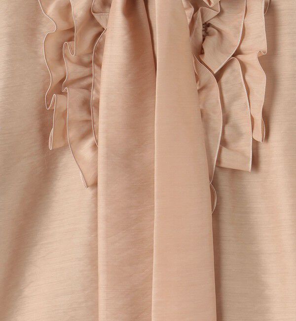 UNITED ARROWS「オーガンジー フリル＆ボウタイ ブラウス」|シャツ・ブラウス|