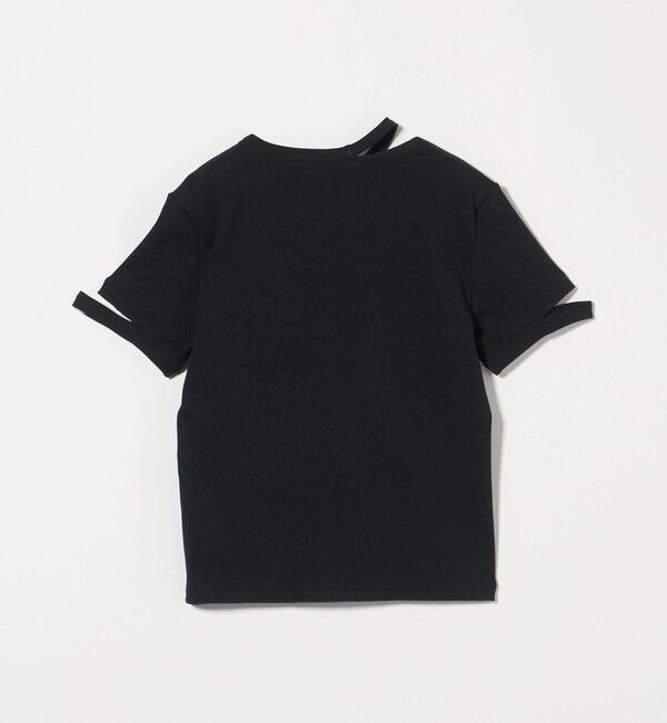 ASTRAET「＜ASTRAET＞フライス エリソデスリット クルーネックTシャツ」|Tシャツ・カットソー|