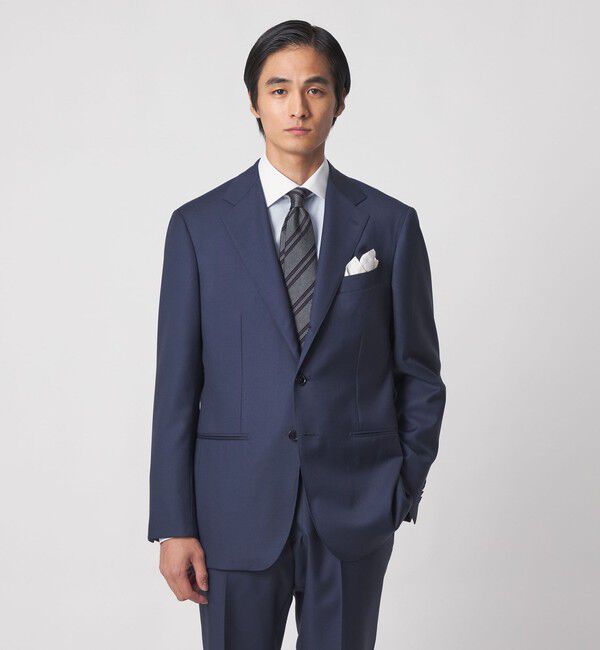 UNITED ARROWS「イージーケア AG グレンプレイド セミワイド クレリックカラーシャツ 抗菌防臭」|シャツ・ブラウス|