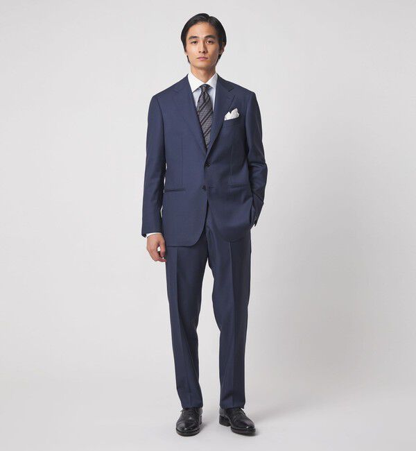 UNITED ARROWS「イージーケア AG グレンプレイド セミワイド クレリックカラーシャツ 抗菌防臭」|シャツ・ブラウス|