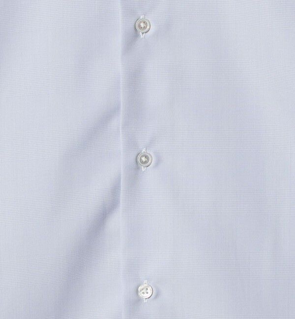 UNITED ARROWS「イージーケア AG グレンプレイド セミワイド クレリックカラーシャツ 抗菌防臭」|シャツ・ブラウス|