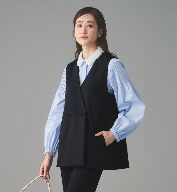 UNITED ARROWS「SPONGY バックフレア ベスト」|ベスト・ジレ|