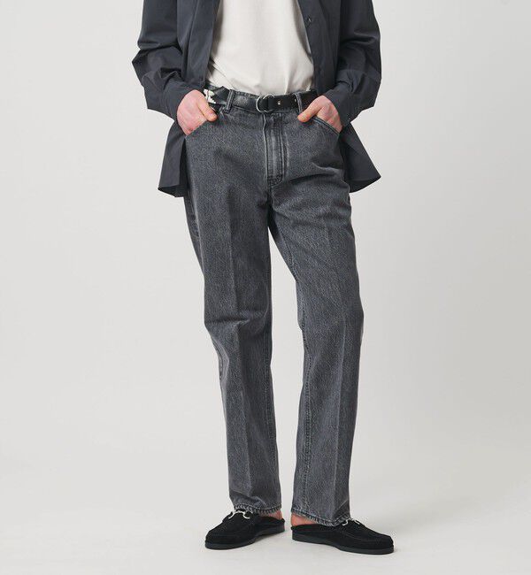 UNITED ARROWS「ブラック&times;ブラック デニム ロデオストレート」|デニム|