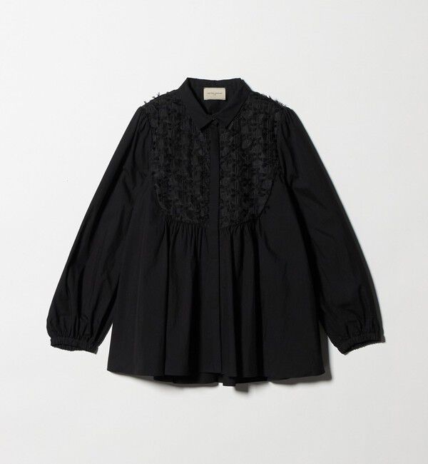 UNITED ARROWS「コンビ ギャザー ブラウス」|シャツ・ブラウス|