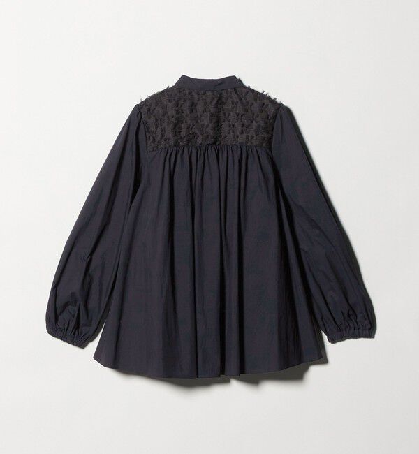 UNITED ARROWS「コンビ ギャザー ブラウス」|シャツ・ブラウス|