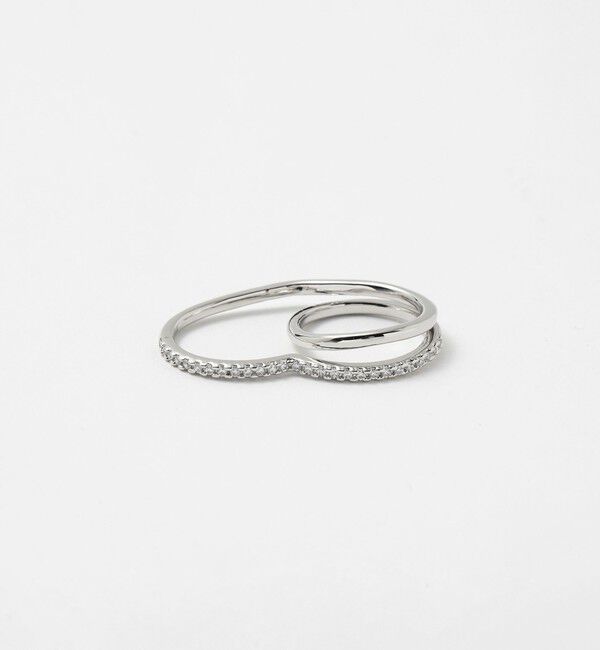 UNITED ARROWS「ハート ダブルリング」|リング|SILVER