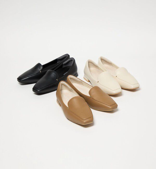 UNITED ARROWS green label relaxing「クッショニーシューズ メタルチップ モカ / フラットシューズ」|ローファー|