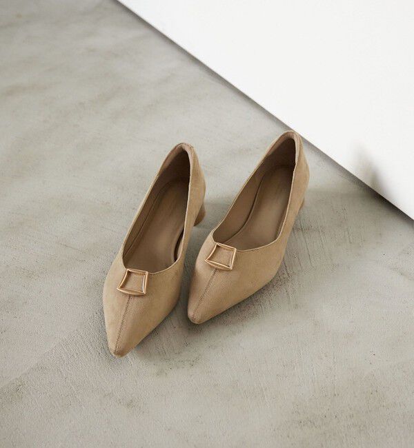 UNITED ARROWS green label relaxing「ポインテッド バックル パンプス 晴雨兼用 撥水」|パンプス|BEIGE