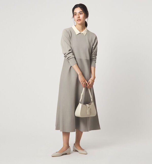 UNITED ARROWS green label relaxing「ハイショク エリツキ ニット ワンピース」|ワンピース|