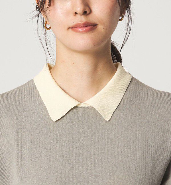 UNITED ARROWS green label relaxing「ハイショク エリツキ ニット ワンピース」|ワンピース|