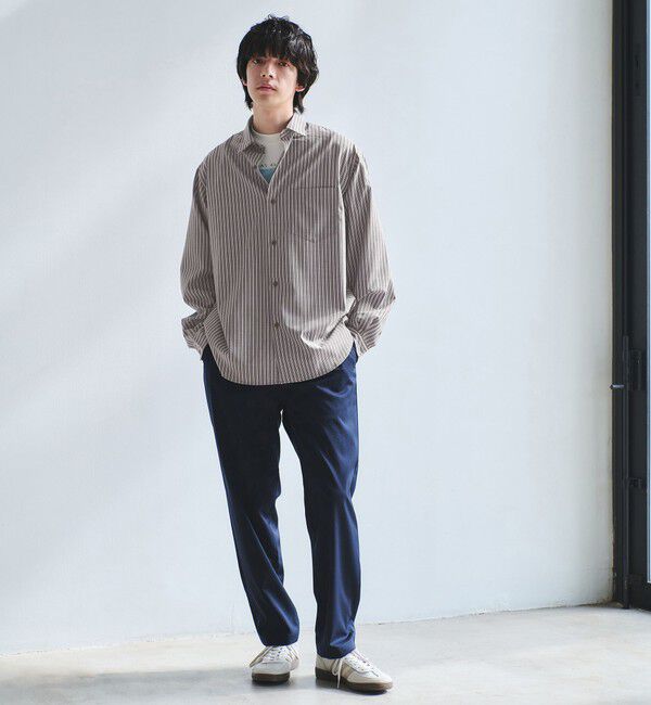 UNITED ARROWS green label relaxing「ウォッシャブル トロ パターン ジャストルーズ シャツ -ストレッチ-」|シャツ・ブラウス|