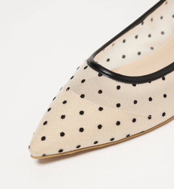 UNITED ARROWS green label relaxing「ポインテッド チュール フラットシューズ」|パンプス|