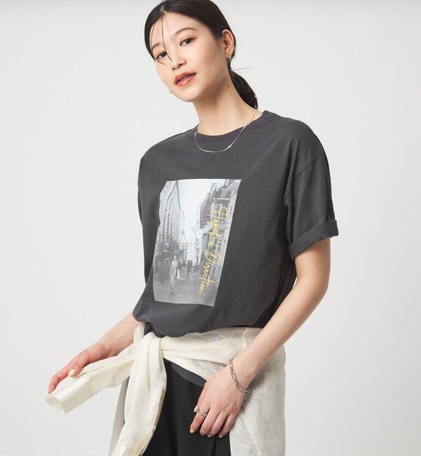 UNITED ARROWS green label relaxing「【WEB限定】＜at ease＞アソート フォトプリント ショートスリーブ カットソー」|Tシャツ・カットソー|