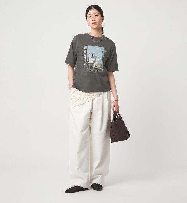 UNITED ARROWS green label relaxing「【WEB限定】＜at ease＞アソート フォトプリント ショートスリーブ カットソー」|Tシャツ・カットソー|