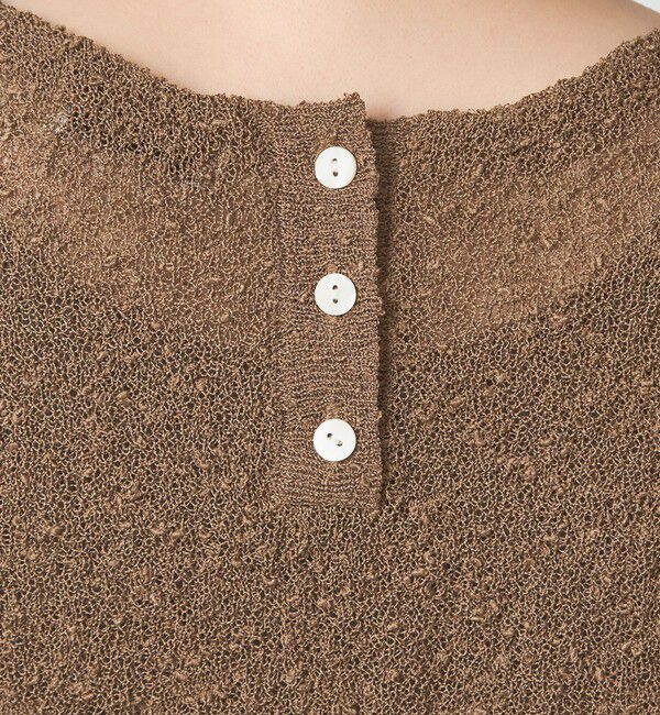 UNITED ARROWS green label relaxing「ノットヤーン ショートスリーブ プルオーバー ウォッシャブル」|ニット・セーター|